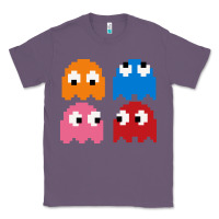 Lavender pacman ghosts cool retro 80s Classic Tee - artisFamous