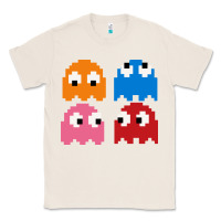 Natural pacman ghosts cool retro 80s Classic Tee - artisFamous