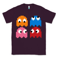 Plum pacman ghosts cool retro 80s Classic Tee - artisFamous