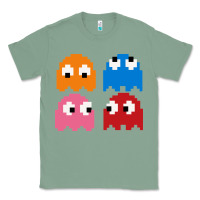 Sage pacman ghosts cool retro 80s Classic Tee - artisFamous