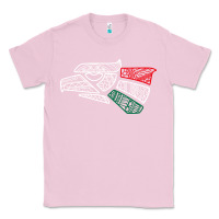 Bubblegum Pink mexico flag Classic Tee - artisFamous