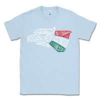 Dusty Blue mexico flag Classic Tee - artisFamous