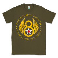 Army Green mighty eighth   8th air force Classic Tee - artisFamous