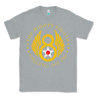 Heather Grey mighty eighth   8th air force Classic Tee - artisFamous
