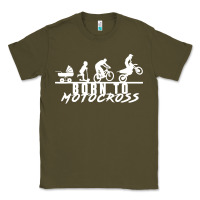 Army Green motocross motocicleta evolución offroad Classic Tee - artisFamous