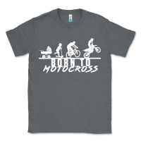 Charcoal Heather motocross motocicleta evolución offroad Classic Tee - artisFamous