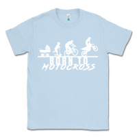 Dusty Blue motocross motocicleta evolución offroad Classic Tee - artisFamous