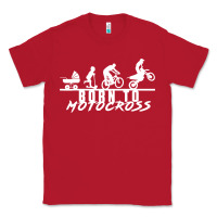 Red motocross motocicleta evolución offroad Classic Tee - artisFamous