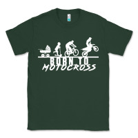 Sports Green motocross motocicleta evolución offroad Classic Tee - artisFamous