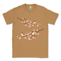 Toasted Coconut cherry blossom sakura with bird Classic Tee - artisFamous