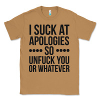 Toasted Coconut i suck at apologies so unfuck you or whatever swearing black Classic Tee - artisFamous