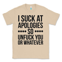 Mushroom i suck at apologies so unfuck you or whatever swearing black Classic Tee - artisFamous
