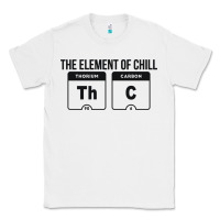 Mens The Element Of Chill Thc Marijuana Joke Black Classic Tee | Teevron