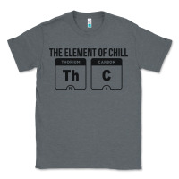 Charcoal Heather mens the element of chill thc marijuana joke black Classic Tee - artisFamous