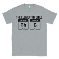 Heather Grey mens the element of chill thc marijuana joke black Classic Tee - artisFamous