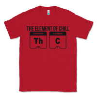 Red mens the element of chill thc marijuana joke black Classic Tee - artisFamous