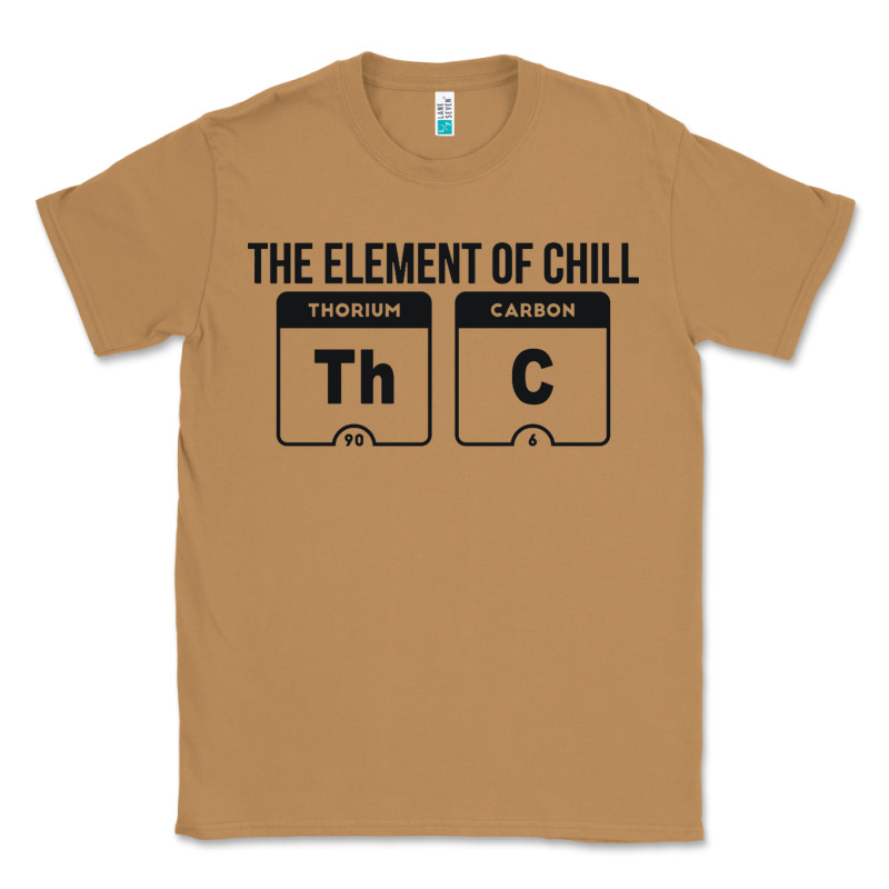 Mens The Element Of Chill Thc Marijuana Joke Black Classic Tee by artisFamous | Teevron