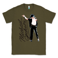 Army Green Michael Jackson Classic Tee - artisFamous