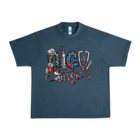Midnight Navy nice nurse Urban Heavy Tee - SublimationCraftShop