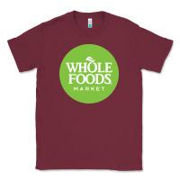 Burgundy Whole Foods Market Classic Tee - artisFamous