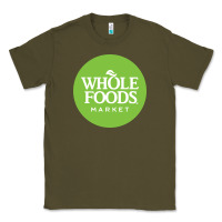 Army Green Whole Foods Market Classic Tee - artisFamous