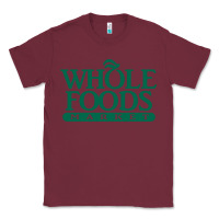 Burgundy Whole Foods Market Classic Tee - artisFamous
