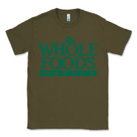 Army Green Whole Foods Market Classic Tee - artisFamous