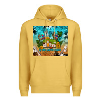 Antique Gold camping is my happy place Premium Hoodie - AdoDesignShop