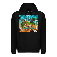 Black camping is my happy place Premium Hoodie - AdoDesignShop