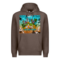 Coffee camping is my happy place Premium Hoodie - AdoDesignShop