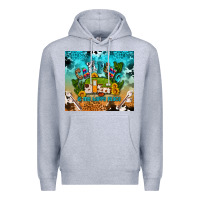 Heather Grey camping is my happy place Premium Hoodie - AdoDesignShop