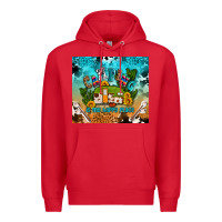 Red camping is my happy place Premium Hoodie - AdoDesignShop