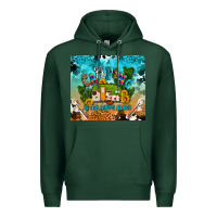 Sports Green camping is my happy place Premium Hoodie - AdoDesignShop