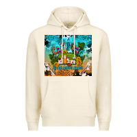Tofu camping is my happy place Premium Hoodie - AdoDesignShop
