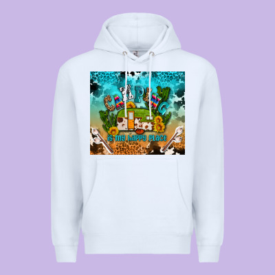 Camping Is My Happy Place Premium Hoodie Designed By Adodesignshop