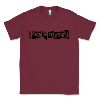 Burgundy i hate myself Classic Tee - artisFamous