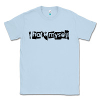 Dusty Blue i hate myself Classic Tee - artisFamous