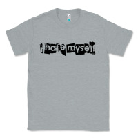 Heather Grey i hate myself Classic Tee - artisFamous