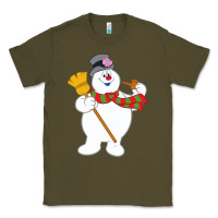 Army Green Frosty The Snowman New Sku Classic Tee - artisFamous