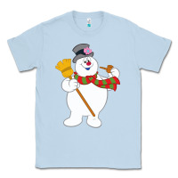 Dusty Blue Frosty The Snowman New Sku Classic Tee - artisFamous