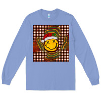 Colony Blue Christmas smiley face Long Sleeve Tee - BarkalooDesign