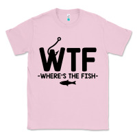 Bubblegum Pink where's the fish Classic Tee - artisFamous