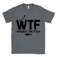Charcoal Heather where's the fish Classic Tee - artisFamous