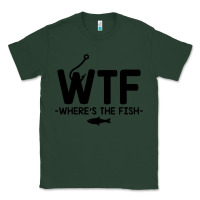 Sports Green where's the fish Classic Tee - artisFamous