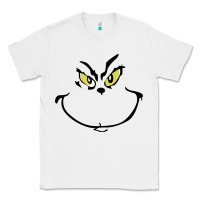 White Grinch Face Classic Tee - artisFamous