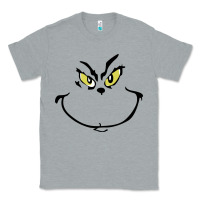 Heather Grey Grinch Face Classic Tee - artisFamous