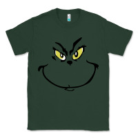 Sports Green Grinch Face Classic Tee - artisFamous