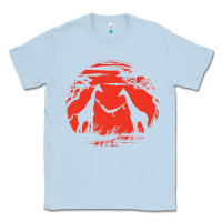 Dusty Blue giraffe Classic Tee - artisFamous