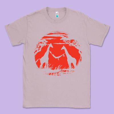 Giraffe Classic Tee Designed By Artisfamous