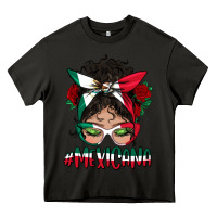 Asphalt mexicana messy bun mama Heavy Core Tee - BundleAndBundleShop